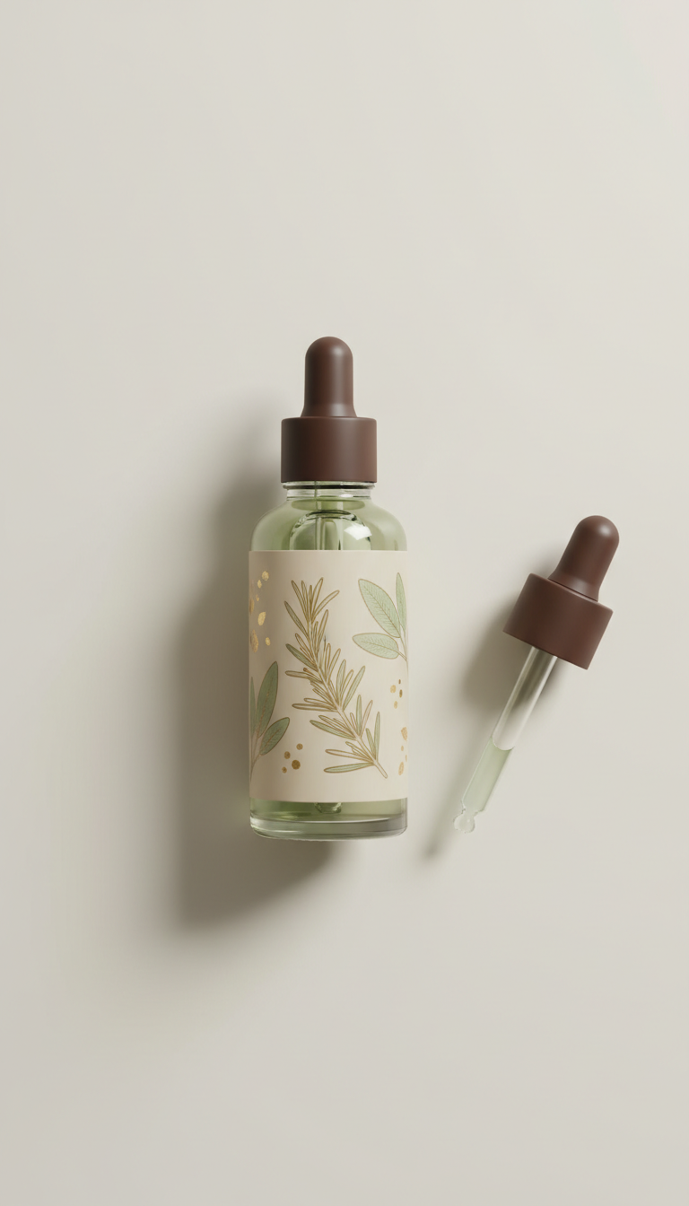 Nourishing rosemary & sage hair oil